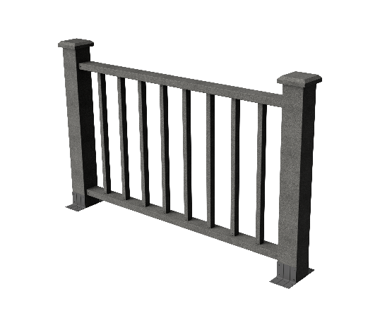 Ограждения декоративное ДПК GRINDERDECO Альма 1500 со скрытым крепежом серый базальт купить в Учалах