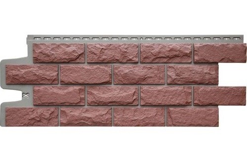 Фасадные панели Grand Line Колотый Камень Корица, Шов тёмно-бежевый купить в Учалах