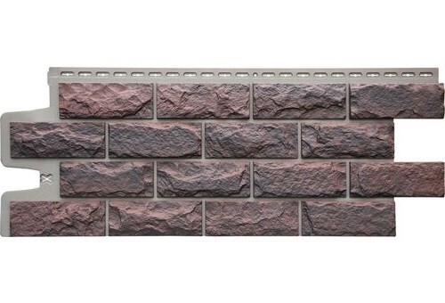 Фасадные панели Grand Line Колотый Камень Кофе, Шов тёмно-бежевый купить в Учалах