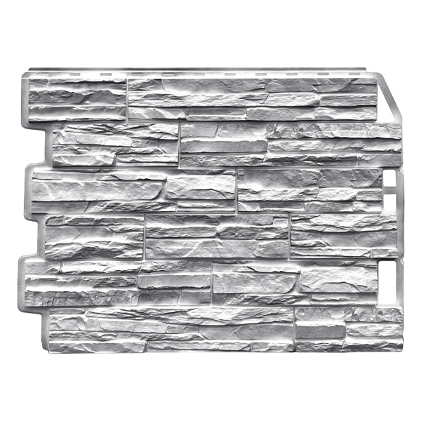 Фасадная панель FineBer, Скол - Светло-серый купить в Учалах