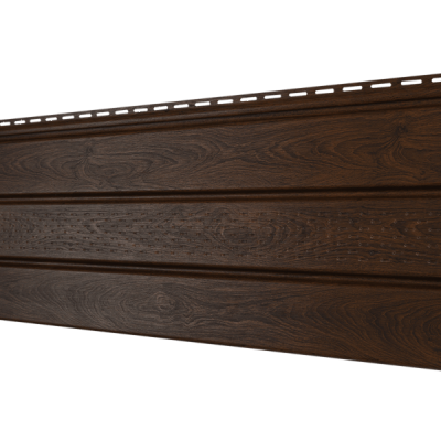 Софит Ю-Пласт перфорация по центру, Орех тёмный