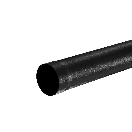 Водосток Aquasistem, система 125x90 - Труба водосточная 1.00м RAL 9005 Чёрный купить в Учалах