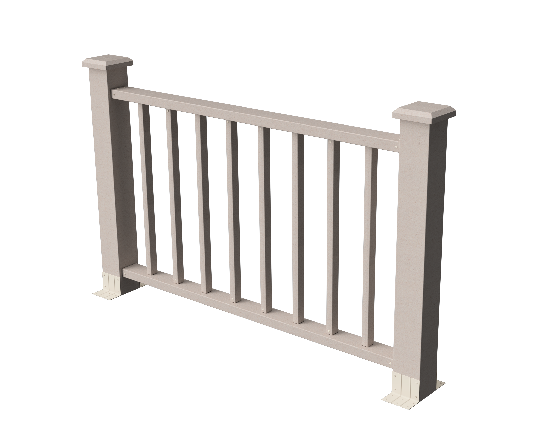 Ограждения декоративное ДПК GRINDERDECO Альма 1500 со скрытым крепежом выбеленый дуб купить в Учалах