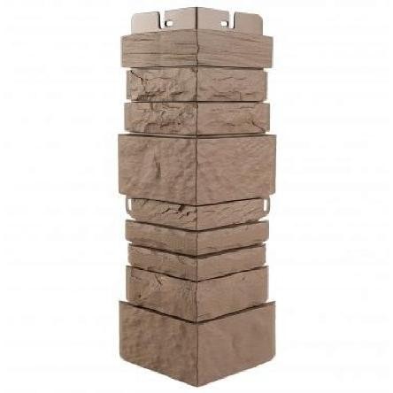 Угол наружный Альта-Профиль Скалистый камень ЭКО Терракотовый купить в Учалах