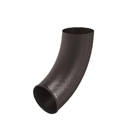 Водосток Aquasistem, Система 125x90 - Отвод трубы RR 32 Тёмно-коричневый matt купить в Учалах