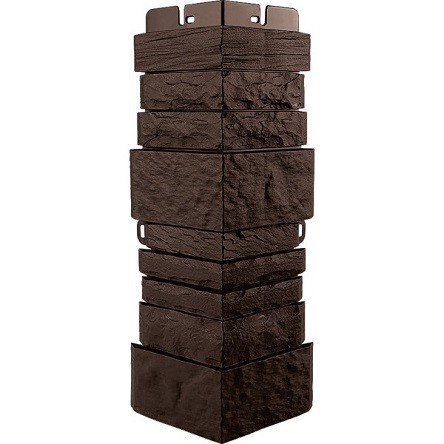 Угол наружный Альта-Профиль Скалистый камень ЭКО Коричневый купить в Учалах