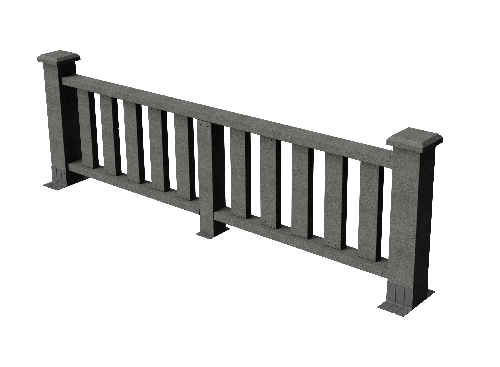 Ограждения декоративное ДПК GRINDERDECO Эрес серый базальт купить в Учалах