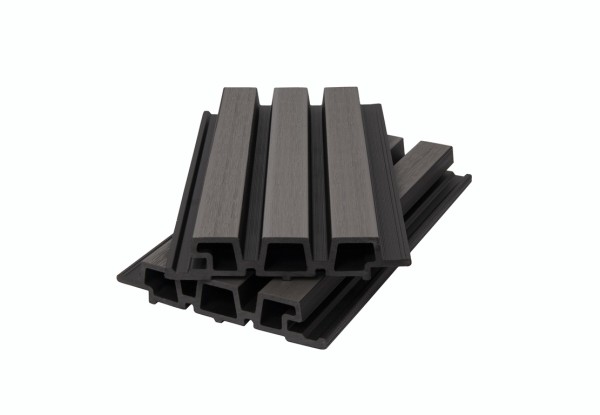 Фасадная панель брусковая двухцветная co-extrusion, grey dark купить в Учалах