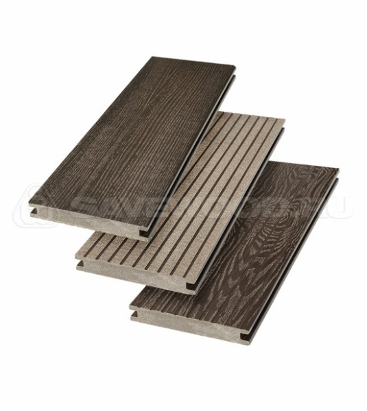 Террасная доска SW Fraxinus (R) полнотелая «SaveWood» Темно-коричневый купить в Учалах