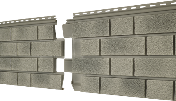 Фасадная панель Ю-пласт Стоун Хаус S-Lock Клинкер Балтик холодный цемент купить в Учалах