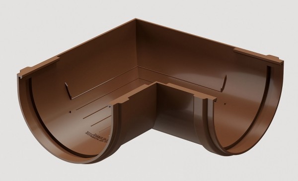 Угловой элемент 90˚ПВХ Docke STANDART Светло-коричневый купить в Учалах