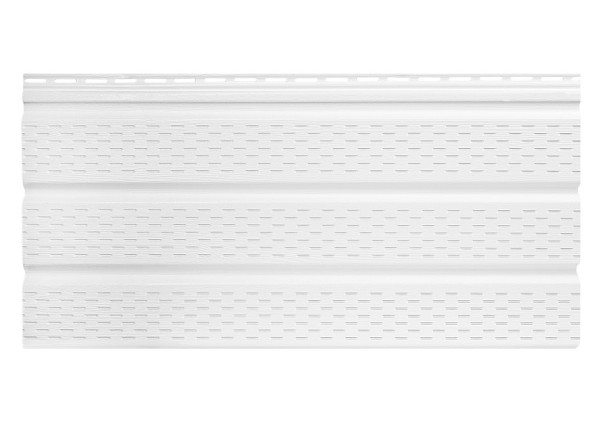 Софит к сайдингу ПЕРФОРИРОВАННЫЙ TECOS БЕЛЫЙ купить в Учалах