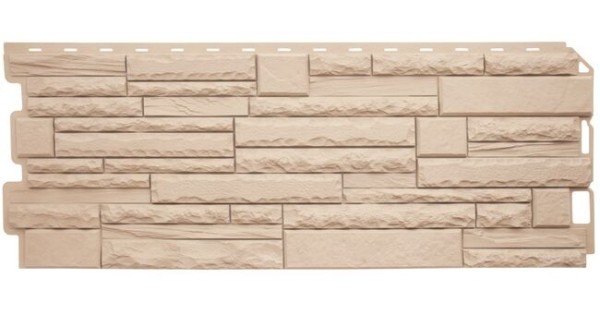 Фасадная панель Альта-Профиль Скалистый камень ЭКО Кремовый купить в Учалах