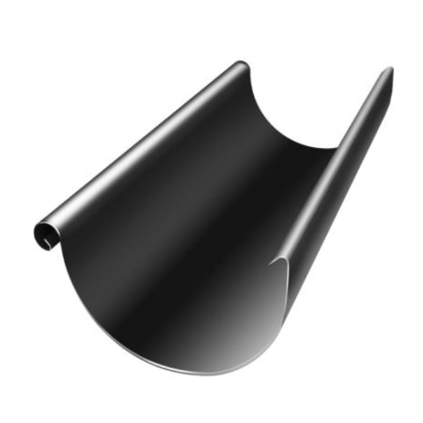 Водосток Grand Line 125x90 – Желоб 3м RAL 9005 купить в Учалах