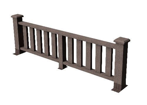 Ограждения декоративное ДПК GRINDERDECO Эрес венге купить в Учалах