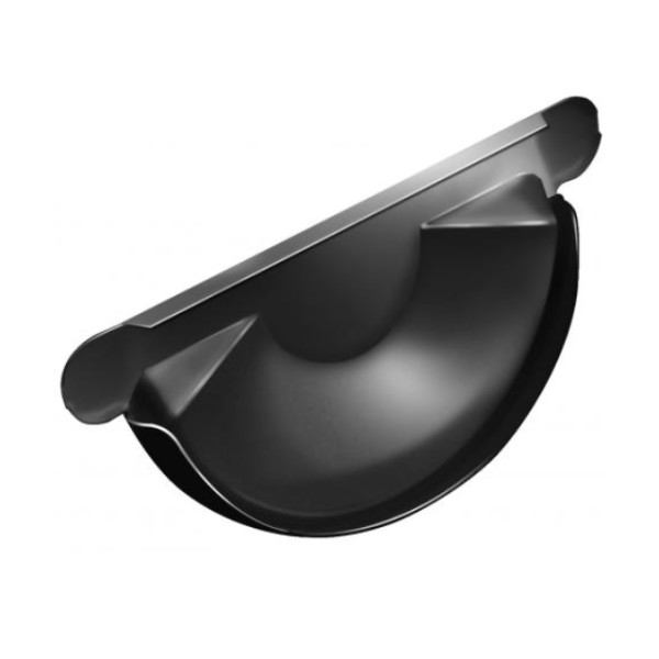 Водосток Grand Line 125x90 – Заглушка желоба RAL 9005 купить в Учалах