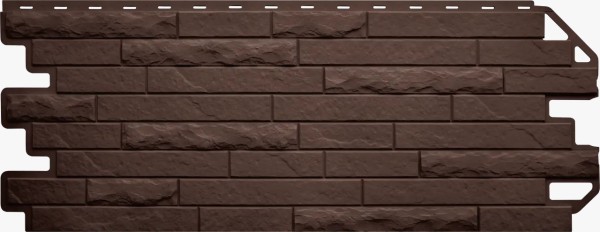Фасадная панель Цокольный сайдинг Альта-профиль Кирпич-Антик ЭКО Коричневый купить в Учалах