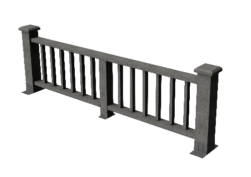 Ограждения декоративное ДПК GRINDERDECO Троя серый базальт купить в Учалах