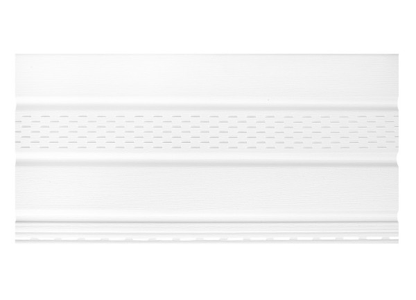 Софит к сайдингу ПЕРФОРАЦИЯ ПО ЦЕНТРУ TECOS БЕЛЫЙ купить в Учалах