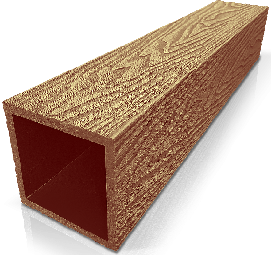 Столб ДПК 3D GardenParkett фактура дерева Бук купить в Учалах