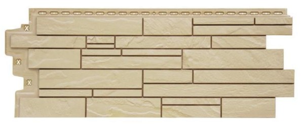Фасадная панель Grand Line Скала Стандарт бежевый купить в Учалах