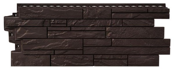 Фасадная панель Grand Line Скала Стандарт Шоколадный (коричневый) купить в Учалах