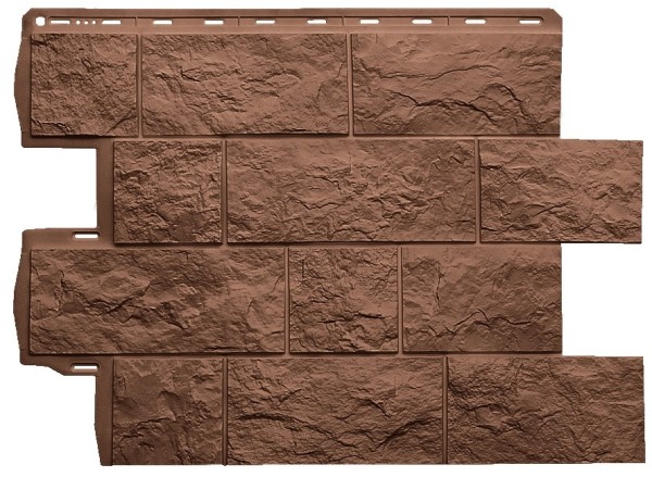 Фасадная панель Альта-Профиль Туф ЭКО Терракотовый купить в Учалах