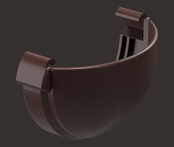 Заглушка желоба Docke Lux ПВХ - Шоколад купить в Учалах