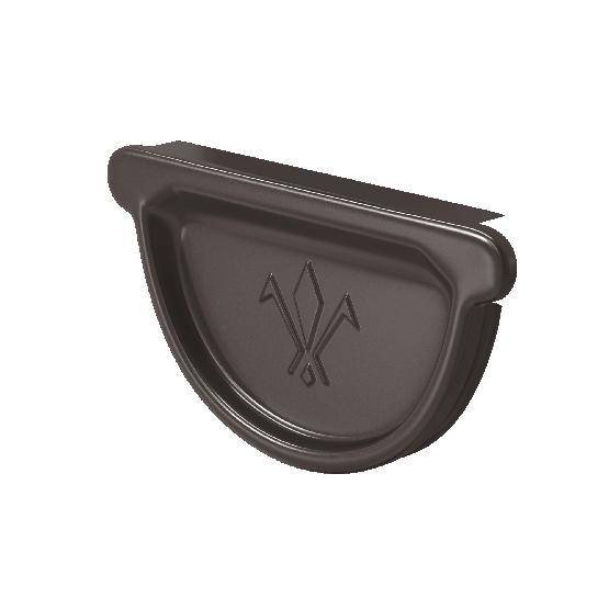 Водосток Aquasistem, система 150/100 -  Заглушка универсальная с резиновым уплотнителем RR 32 Тёмно Коричневый купить в Учалах