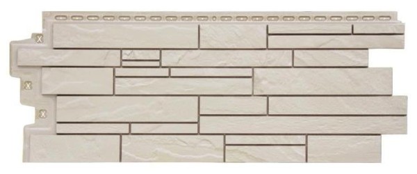 Фасадная панель Grand Line Скала Стандарт молочный купить в Учалах