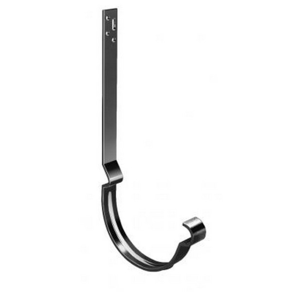 Водосток Grand Line 125x90 – Кронштейн длинный полоса RAL 9005 купить в Учалах