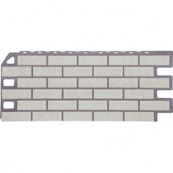 Фасадная панель FineBer, Кирпич, Мелованный белый купить в Учалах