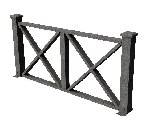 Ограждения декоративное ДПК GRINDERDECO Тауэр серый базальт купить в Учалах