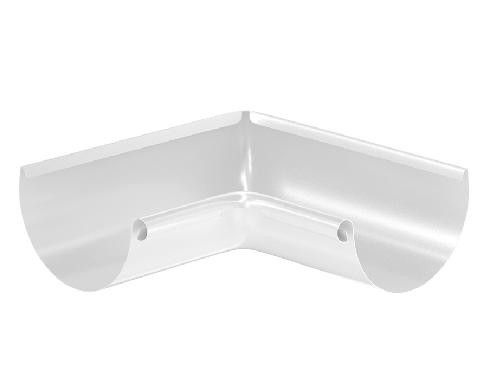 Водосток Aquasistem, система 125x90 - Угол желоба, внутренний 90° RR 20 Белый купить в Учалах