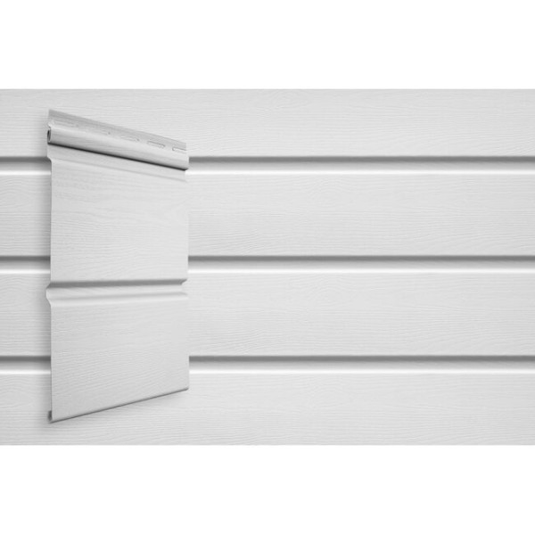 Виниловый сайдинг Grand Line Double-Брус Белый купить в Учалах