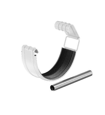 Водосток Aquasistem, система 150/100 - Соединитель желоба с резиновым уплотнителем RAL 9003 Белый купить в Учалах