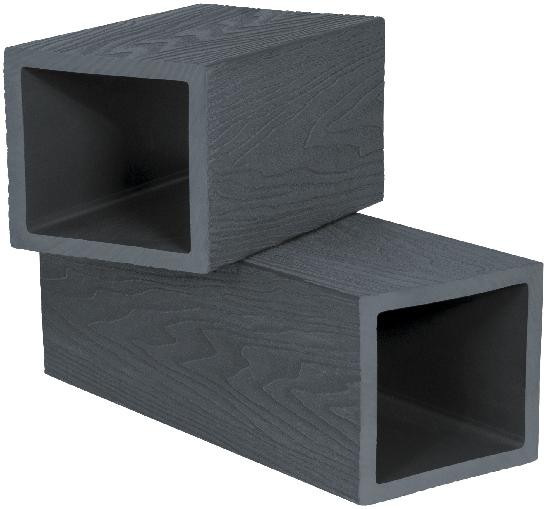 Столб опорный Polivan SINGARAJA 3D фактура дерева, чёрный купить в Учалах