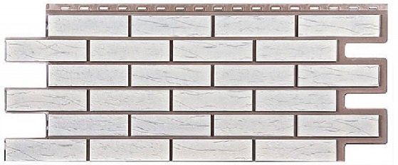 Фасадная панель T-Сайдинг-Кирпич Саман Белый купить в Учалах