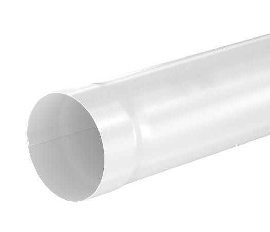 Водосток Aquasistem, система 150/100 - Труба водосточная 1.00м RAL 9003 Белый купить в Учалах