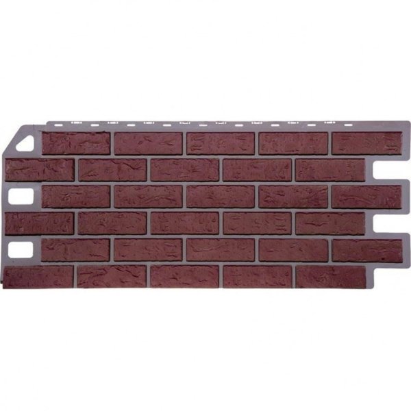 Фасадная панель FineBer, Кирпич, Красный купить в Учалах