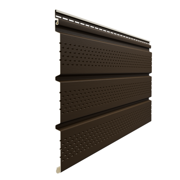 Софит Элит со сплошной перфорацией Коричневый (темный дуб) купить в Учалах