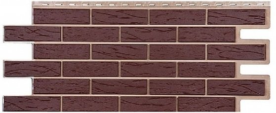 Фасадная панель T-Сайдинг-Кирпич Саман Коричневый купить в Учалах