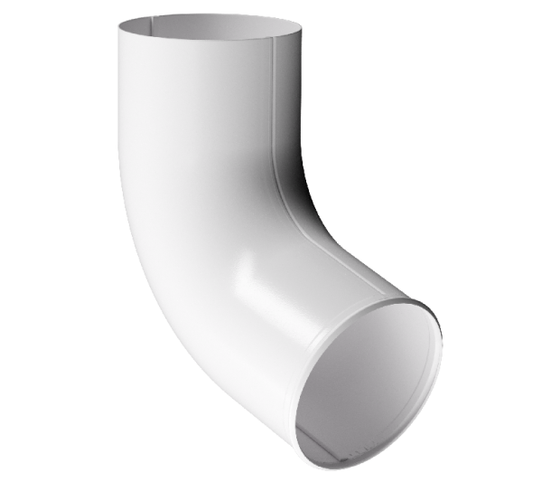 Отвод трубы D90 Döcke STAL PREMIUM Пломбир, (RAL 9010) купить в Учалах