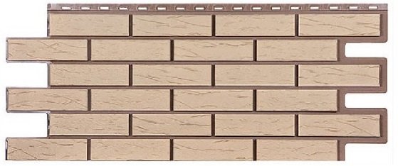 Фасадная панель T-Сайдинг-Кирпич Саман Желтый купить в Учалах