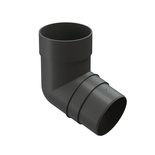 Колено 72˚ для водосточной трубы Docke Premium Графит купить в Учалах