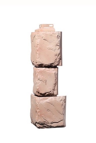 Угол наружный «Камень крупный» Терракотовый купить в Учалах