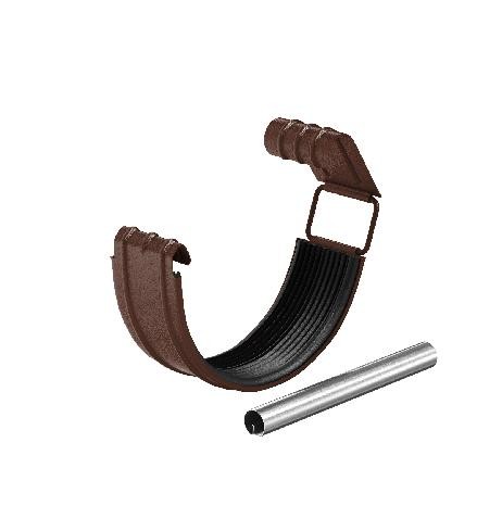 Водосток Aquasistem, Система 150/100 - Соединитель желоба с резиновым уплотнителем RAL 8017 Коричневый matt купить в Учалах