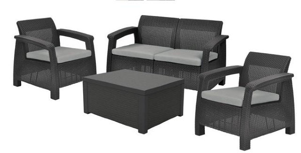 Комплект Corfu box set со столиком-ящиком для подушек (Европа) купить в Учалах