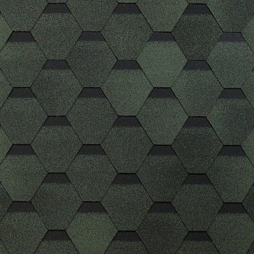 Гибкая черепица Shinglas, коллекция Оптима – Зеленый купить в Учалах