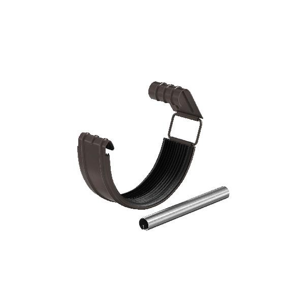 Водосток Aquasistem, система 150/100 - Соединитель желоба с резиновым уплотнителем RR 32 Тёмно Коричневый купить в Учалах